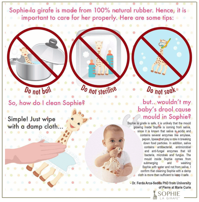 Taking care of my Sophie la girafe