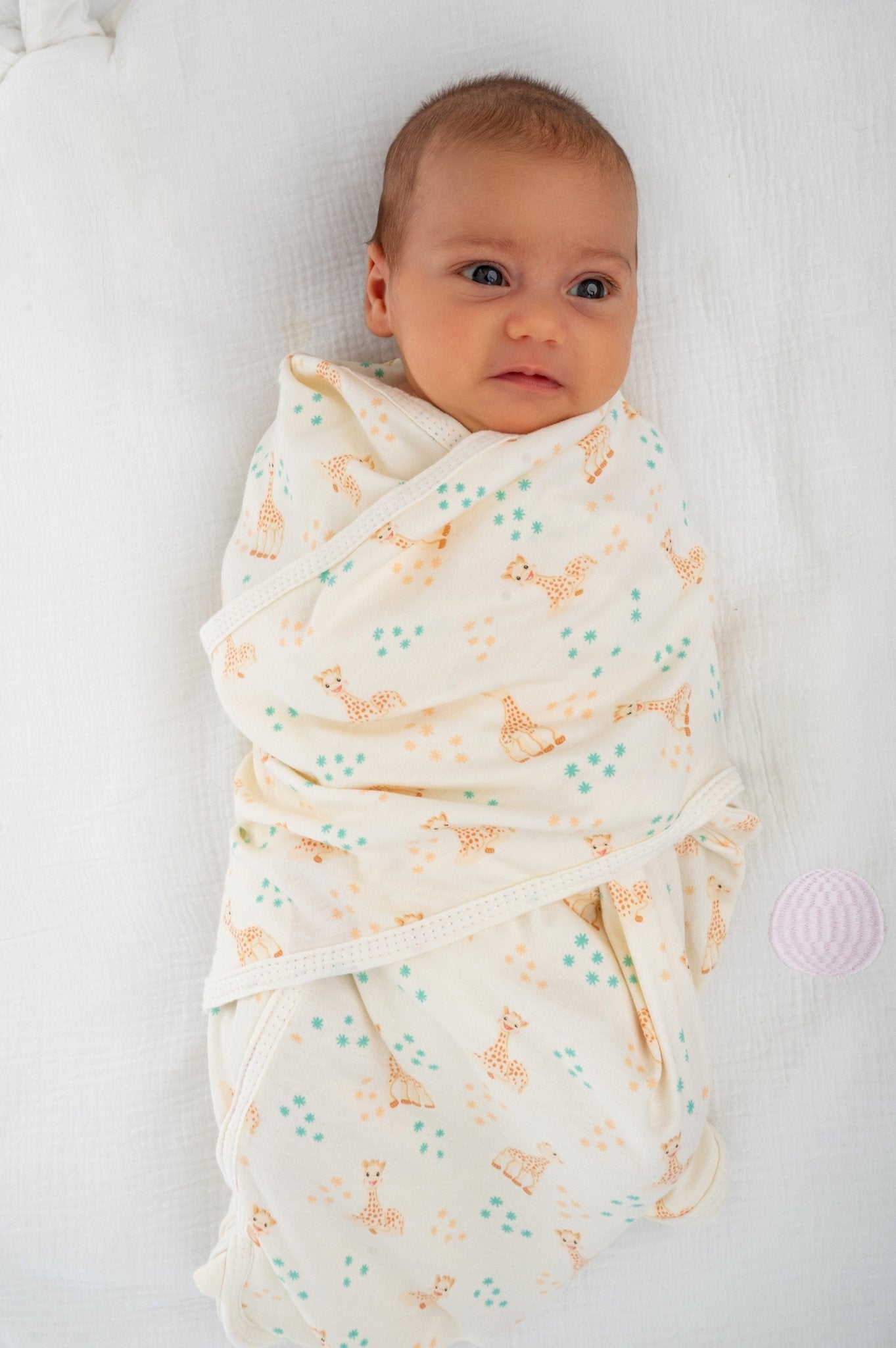 BabyBliss Bags x Sophie la girafe Organic Swaddling SNUG