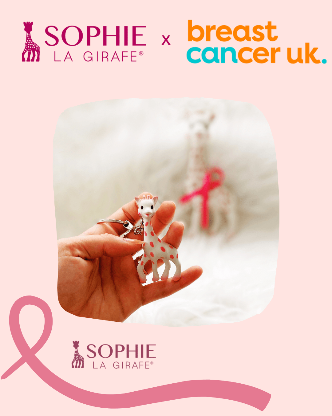 Sophie la girafe® PINK OCTOBER Keyring